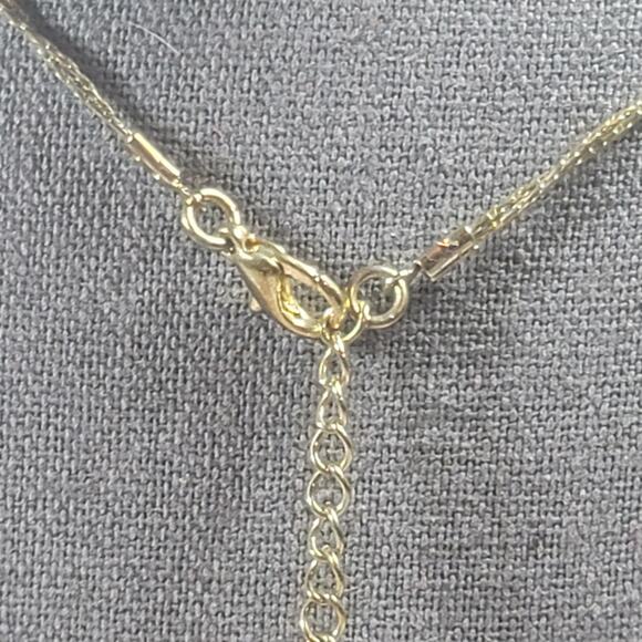 Double Strand Iridescent Beads 16" Chain Necklace - Picture 4 of 4